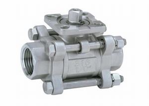 STAINLESS-STEEL-3-PIECE-MOUNTED-PAD-BALL-VALVE